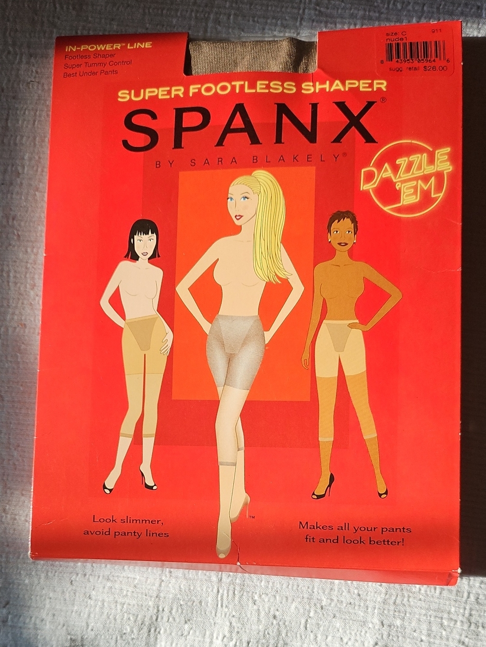 Spanx Super Footless Shaper Size C NWT